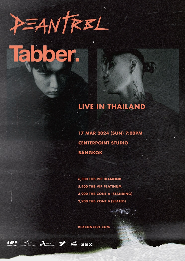 “DEAN” กลับมาจัดคอนเสิร์ตที่ไทยอีกครั้งในรอบ 7 ปี! กับงาน “DEAN with Tabber Live in Thailand” 17 มี.ค. นี้