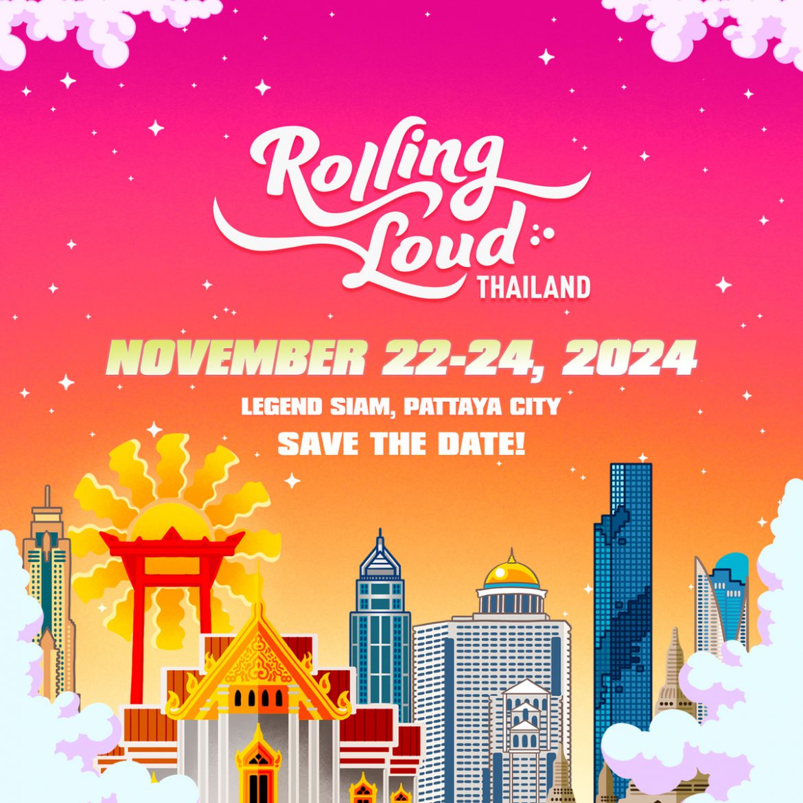 จัดแน่ 2024 เดือดกว่า!  “Rolling Loud Thailand 2024”  พบกัน 22 – 24 พ.ย. ที่ Legend Siam พัทยา