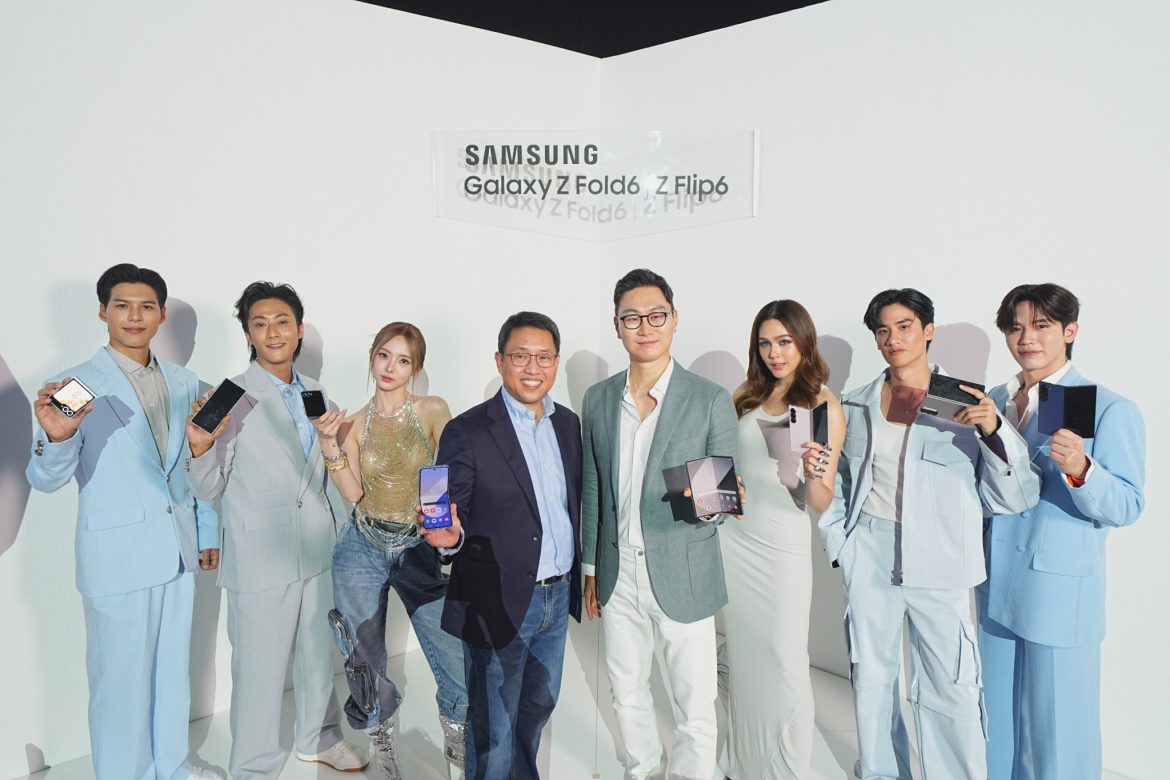 ชมพู่ – อารยา พร้อมด้วย พี่จอง-คัลแลน นำทัพซุปตาร์แถวหน้า ร่วมงานเปิดตัว Galaxy Z Series ใหม่ล่าสุด ภายใต้ธีม “Unfold Your Story”