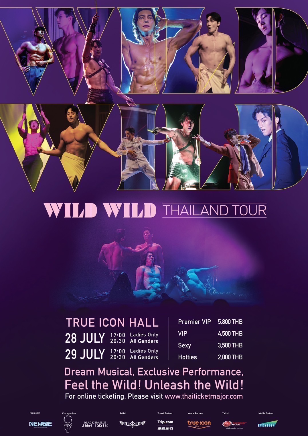 NewBie Media พร้อมทำหัวใจคุณเต้นแรง ไปกับ Wild Wild Show การแสดงสุดเอ็กซ์คลูซีฟของหนุ่ม ๆ สุดเซ็กซี่จากเกาหลีใต้ เปิดจองบัตรแล้ววันนี้ ที่ Thaiticket Major ทุกสาขา